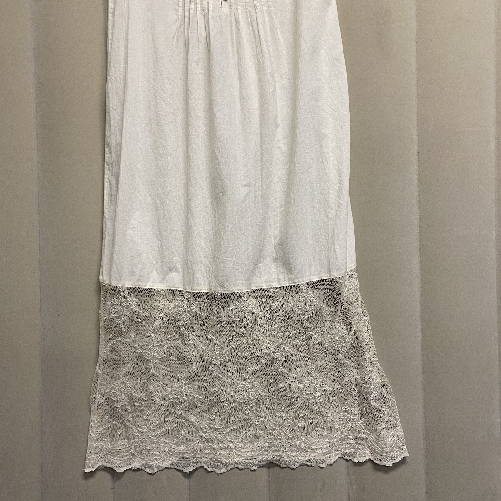 Vintage Eileen West Couture Queen Anne’s Lace Nightgown Slip Dress Small Lacy