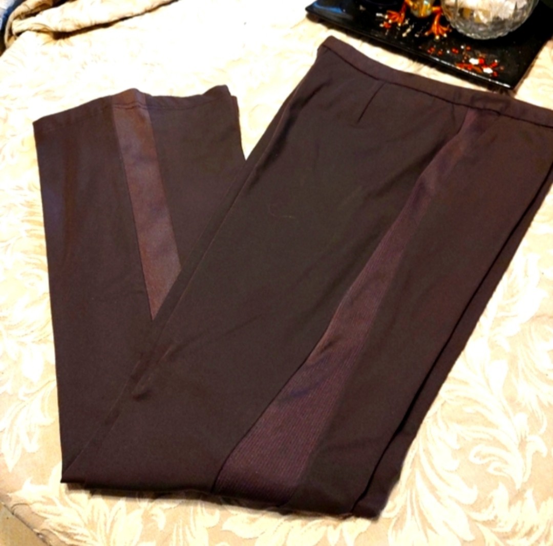 🤎 Fab Vintage 90’s VS Moda Int’l Chocolate Brown Bootcut Pants Slacks – M