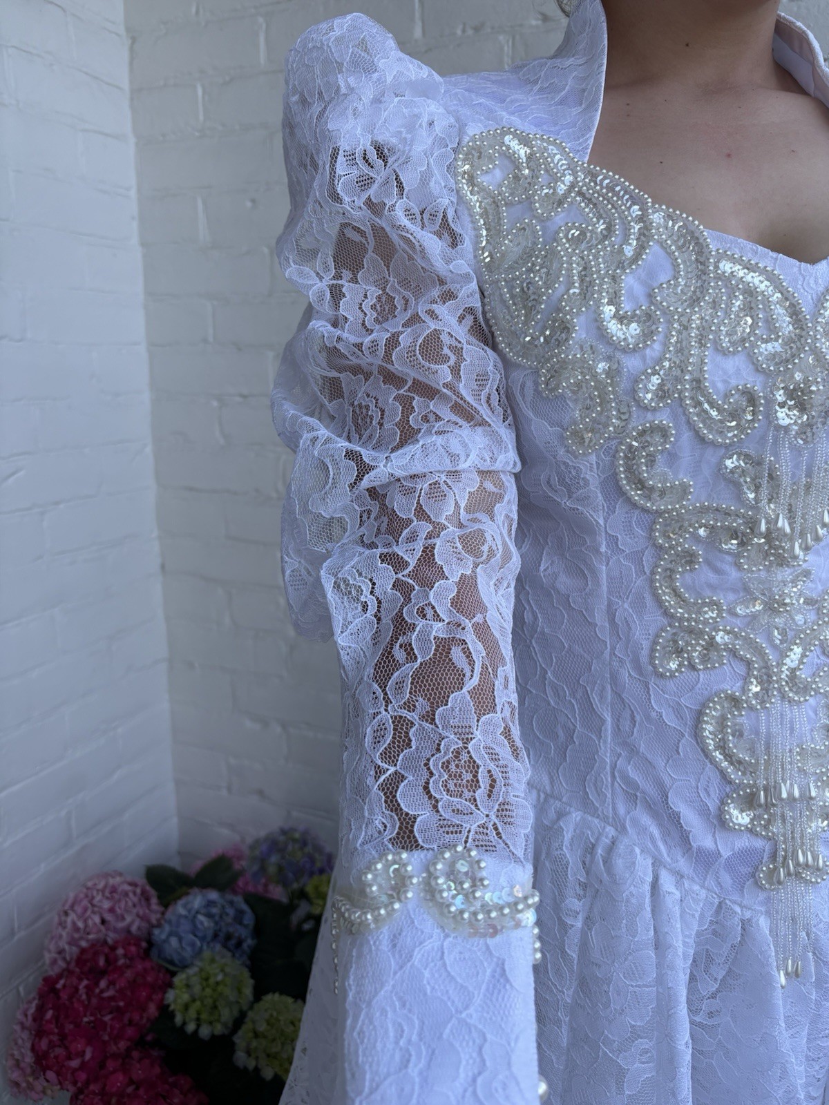 Vintage NWT Wedding dress western attitude by Lilia Smith size 11/10 PERFECT