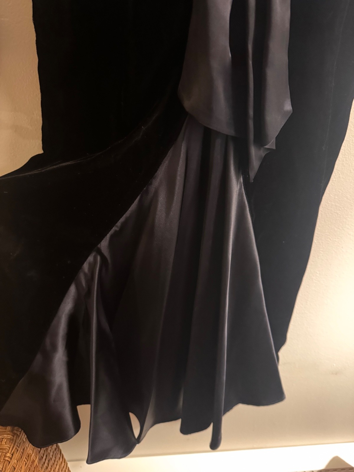 Vintage 80s Gunne Sax Velvet & Satin Bow Dress – Deadstock NWT