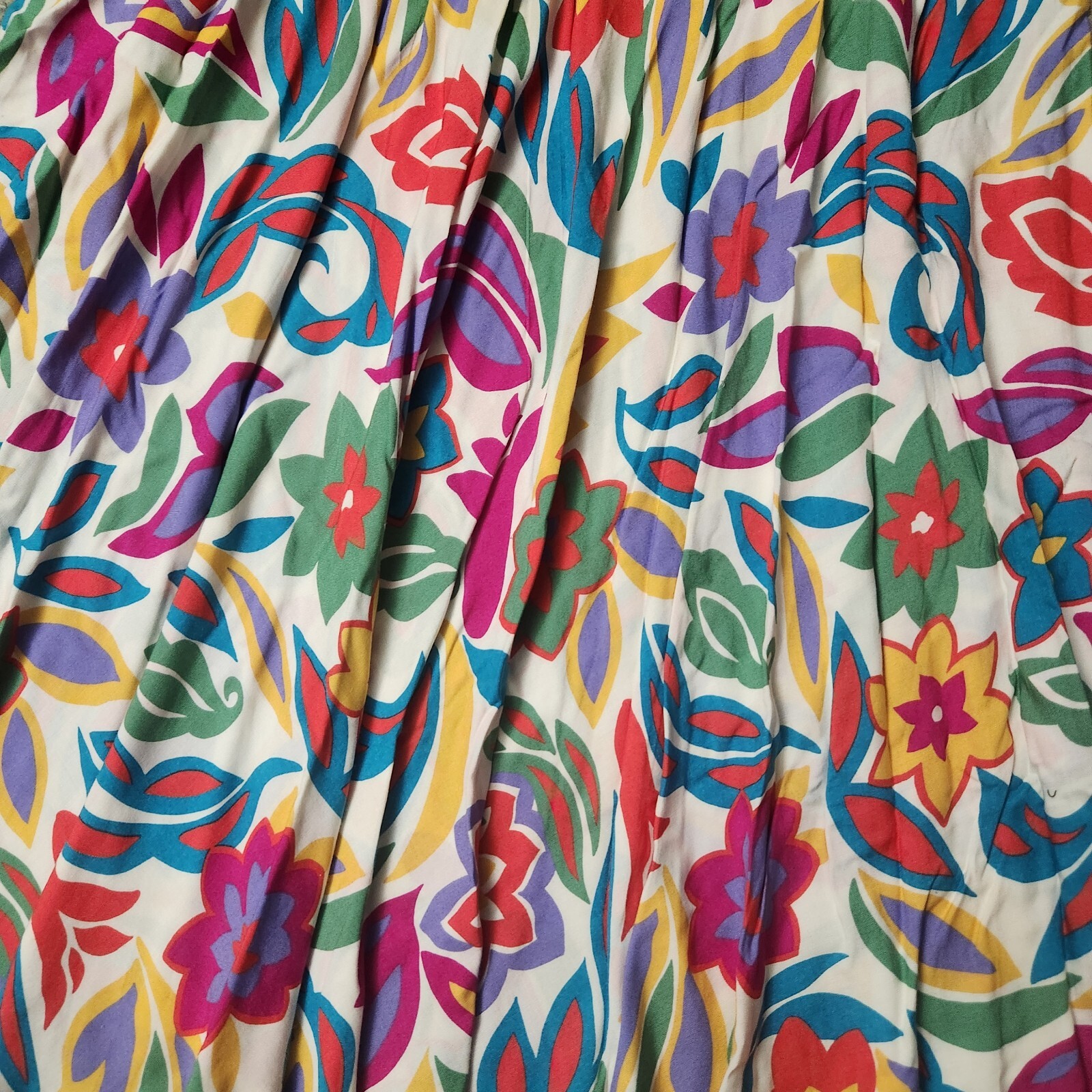 Vintage Counterparts Colorful Floral Flowy Skirt Size 12