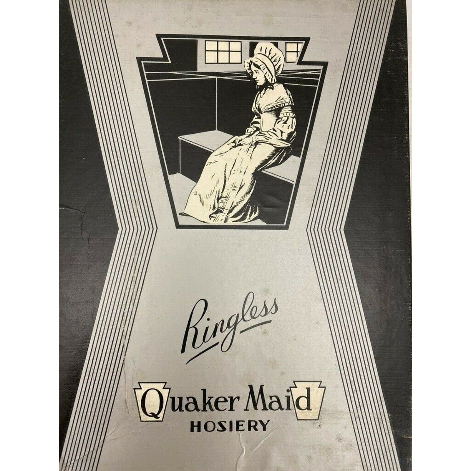 VTG 1940s Quaker Maid Fully Fashioned Cuban Heel Stockings 9 Lot 3 Honey Almond