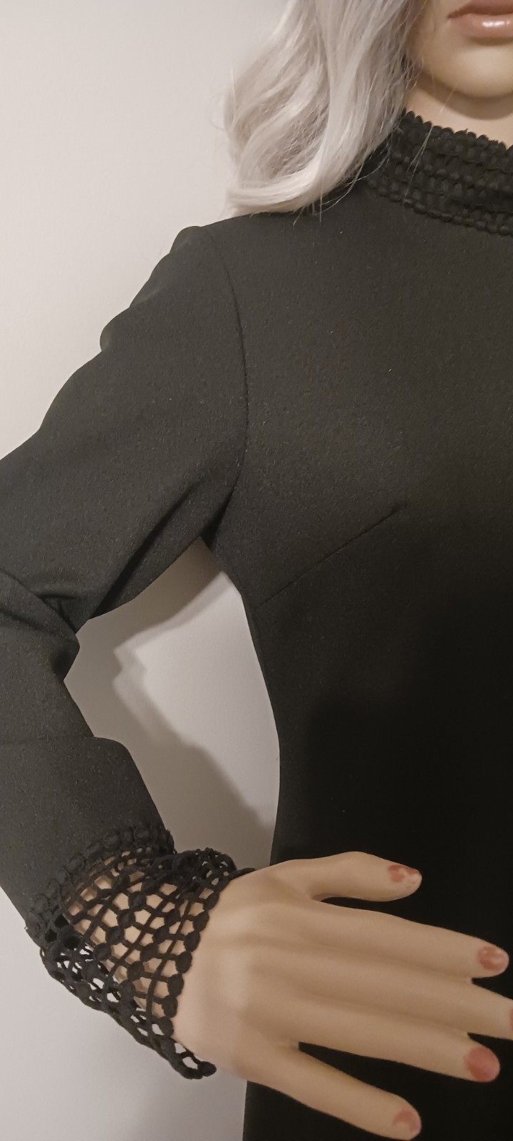 vintage black dress 60s/70s
