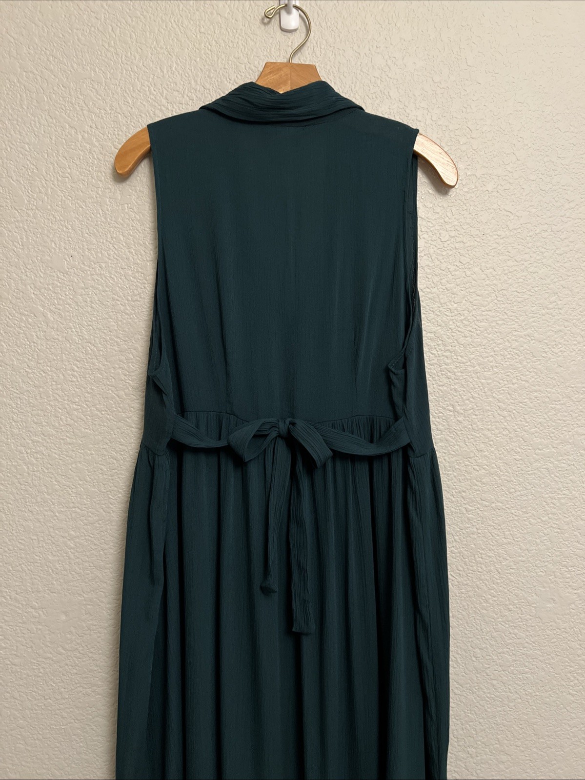 Vintage Appointments Midi Tea Dress Whimsigoth Romantic 80 Cottage Green Crinkle
