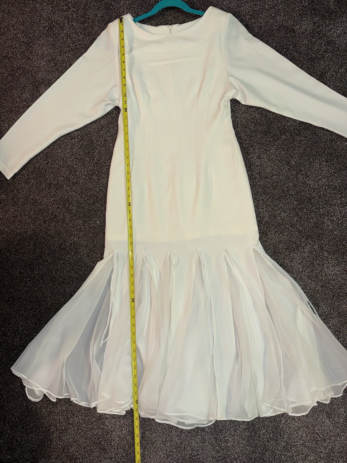 Vintage 1990’s ABS Cream Cocktail Dress Size 10 Elegant