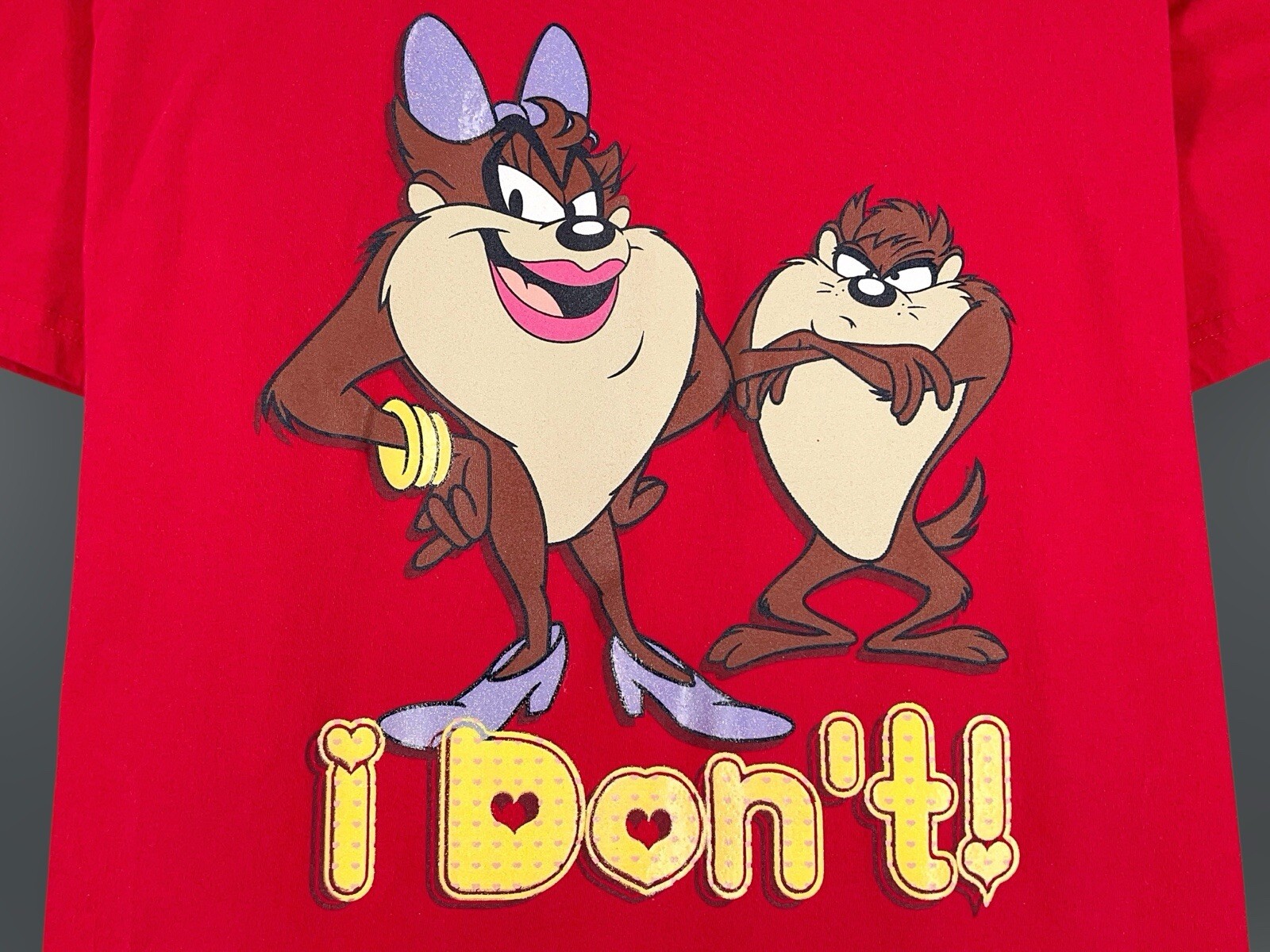 Vintage Taz Valentines Day T Shirt Single Stitch Size 3xl Tasmanian Devil