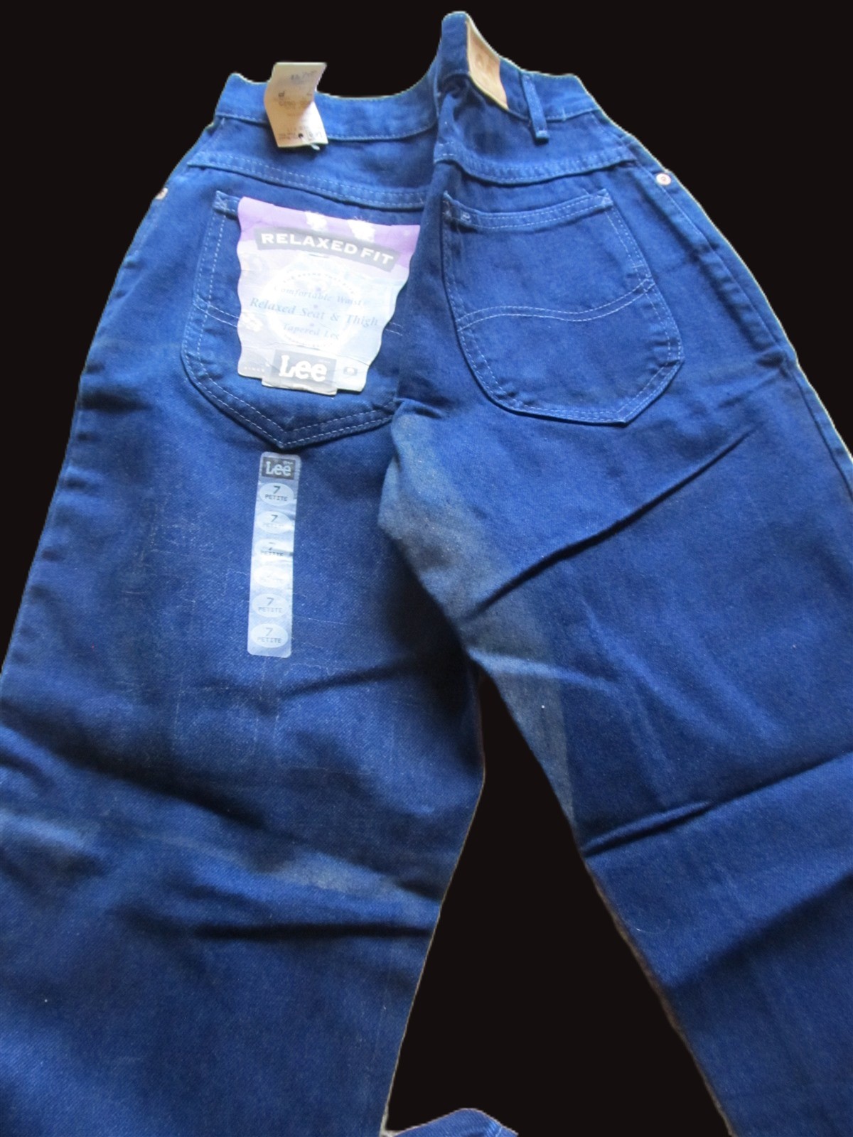 Vintage 90s Lee Relaxed Fit Double Blue size 24 waist deadstock