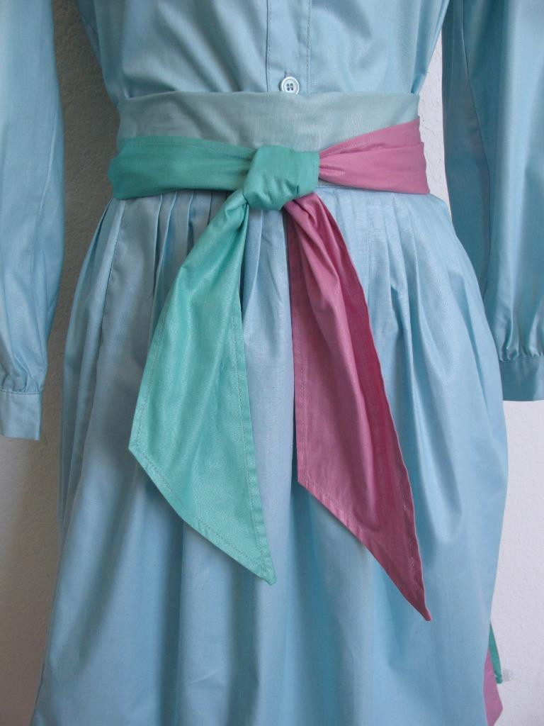 Vintage 80s Salaminder Kansas City Southwestern 2Pc Dress Top Skirt XXS Applique