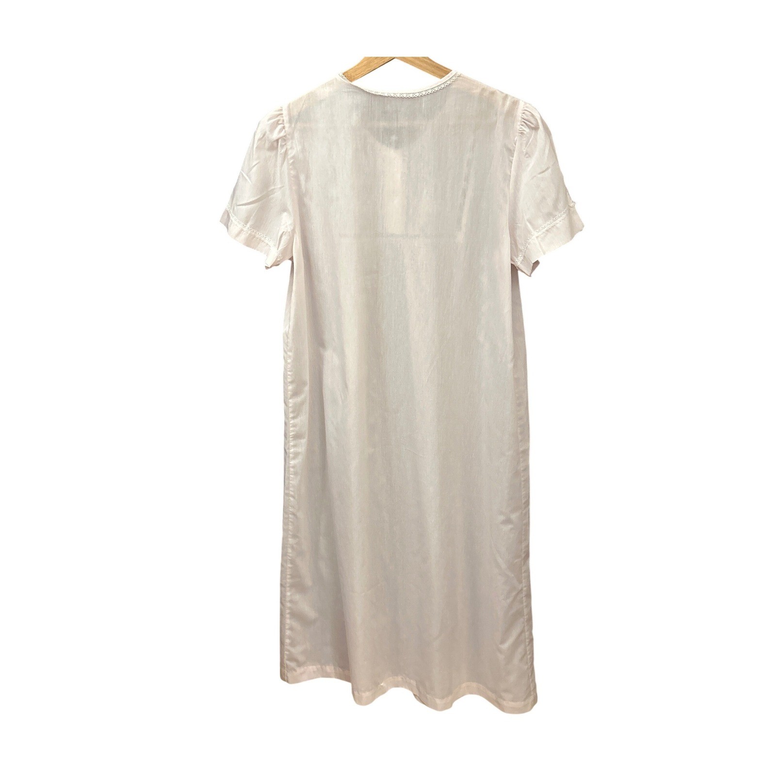Vintage Unbranded Pink Nightgown Coquette Cottagecore Grandmacore