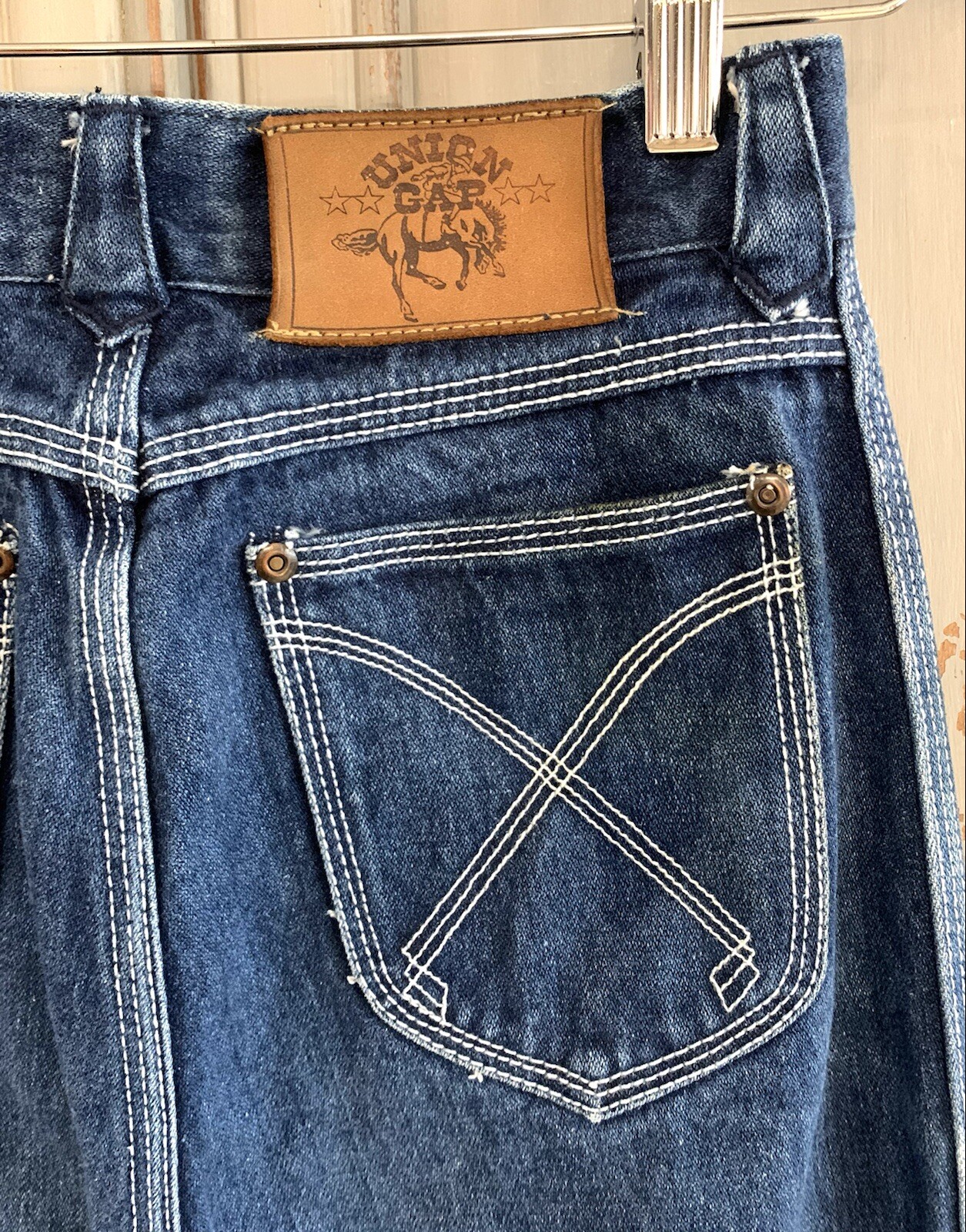 Union Gap Vtg. 70’s High Waist Wide Leg Flare Jeans Sz 25×30.5