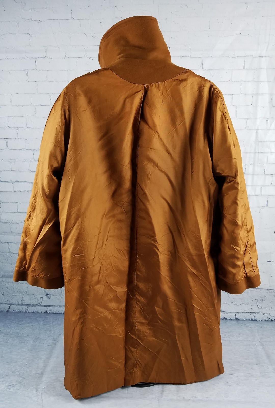 Betty Rose Montoro Suede Large L Soft Deep Harvest Orange Brown Coat Vintage