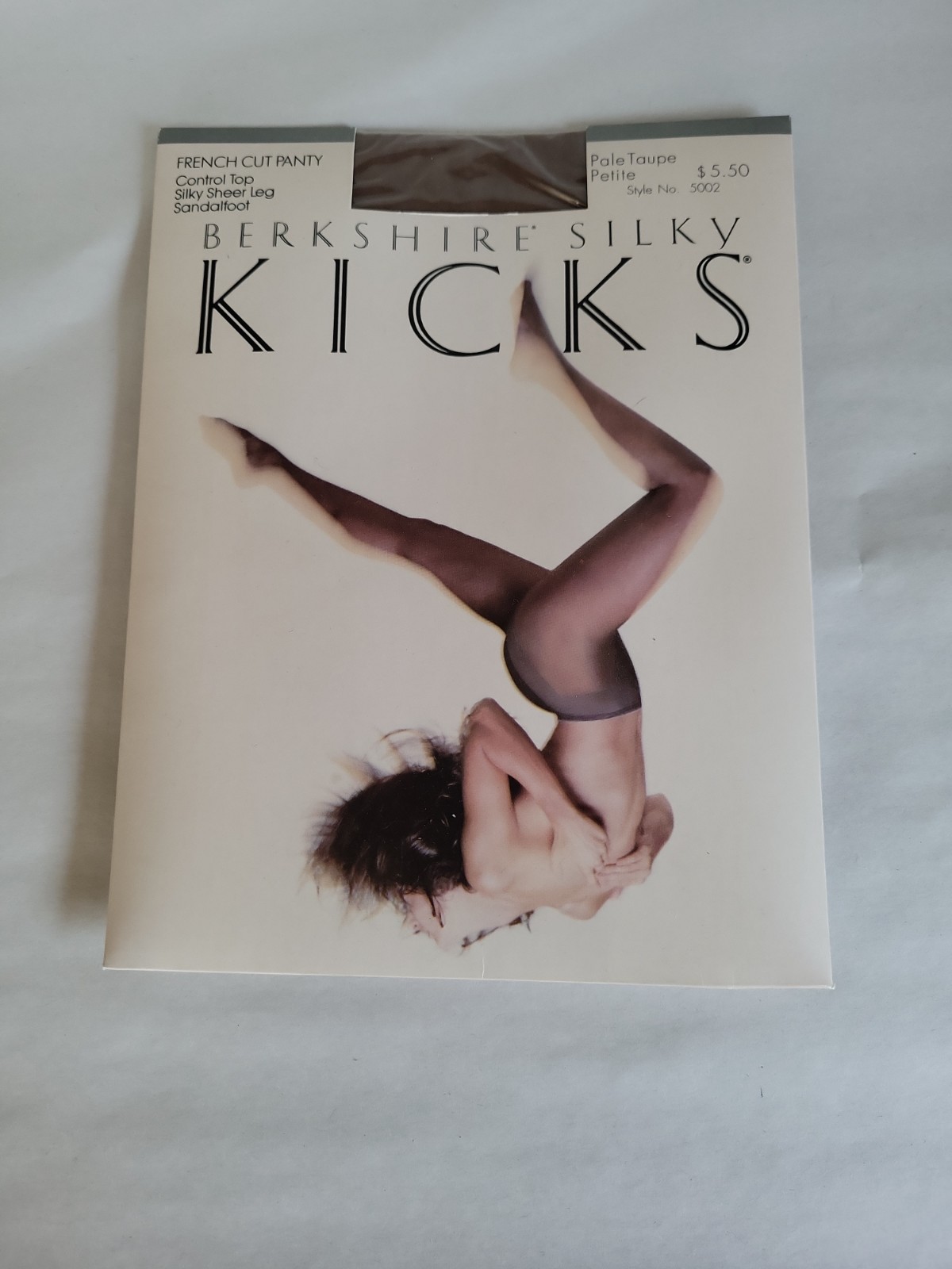 Berkshire Silky Kicks French Cut Panty Pale Taupe Pantyhose Vintage PETITE