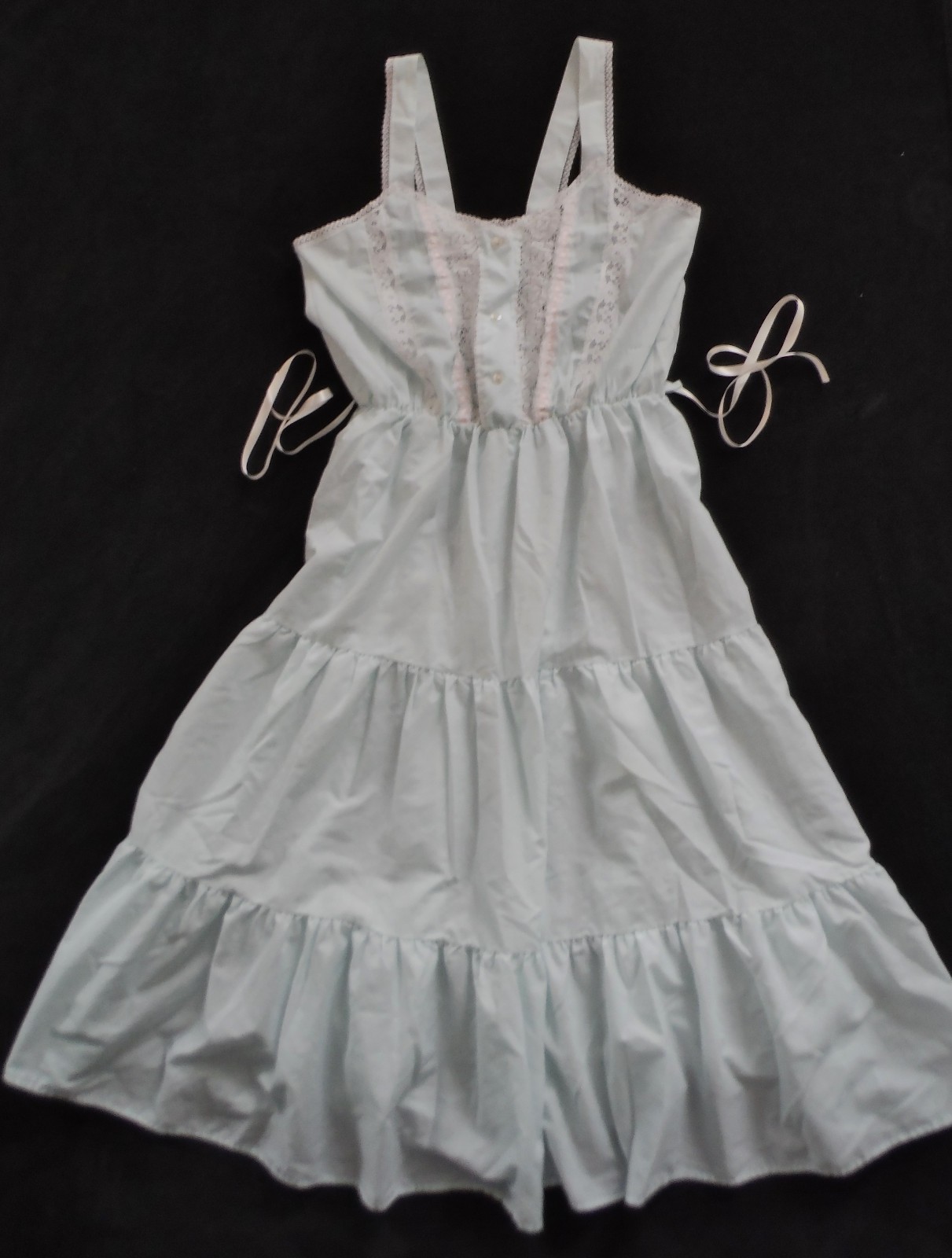 Vtg 80s SOFT MOMENTS Rare Cottagecore Beautiful Feminine Nightgown Soft Cotton M