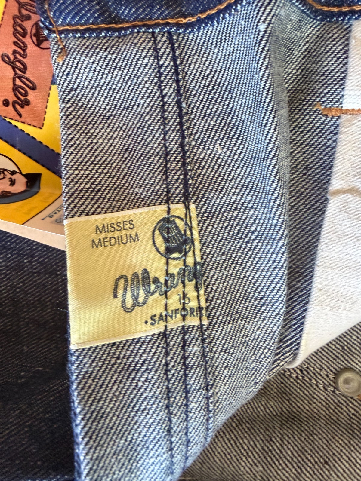 Vintage Wrangler 85W Jeans Deadstock USA Talon Zip Misses 16 (26”x27”)
