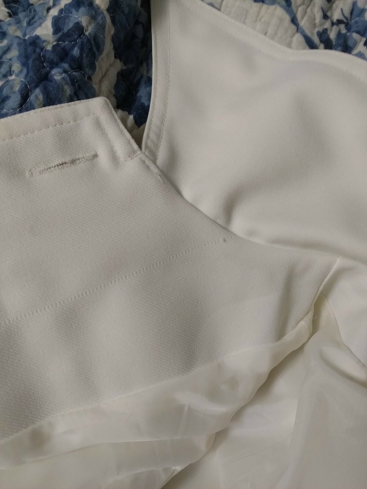 Vintage Jerold Jr Ivory Poly-twill collared trench coat or dress 7/8 with belt