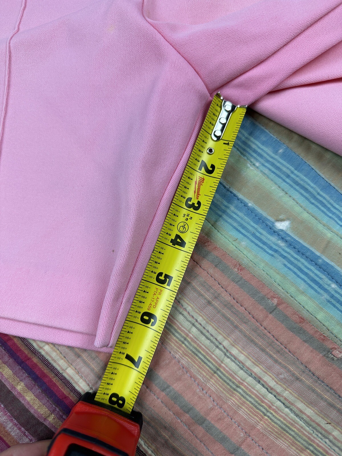 Vtg 60s 70s Jane Colby Polyester Stretch Pintuck Shorts Pastel Pink Womens 13-14