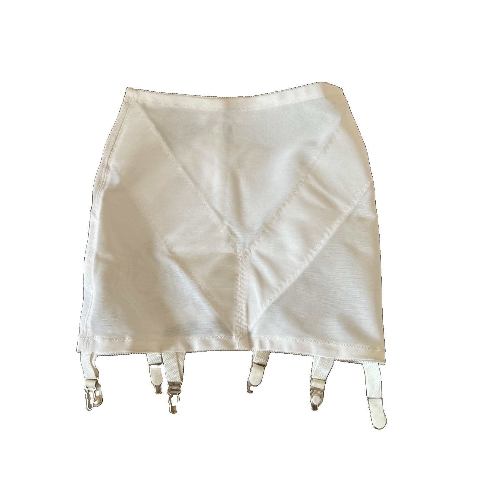 Vintage Underscore Girdle With 6 Garter Straps Size Med Nylon & Spandex…Flaw