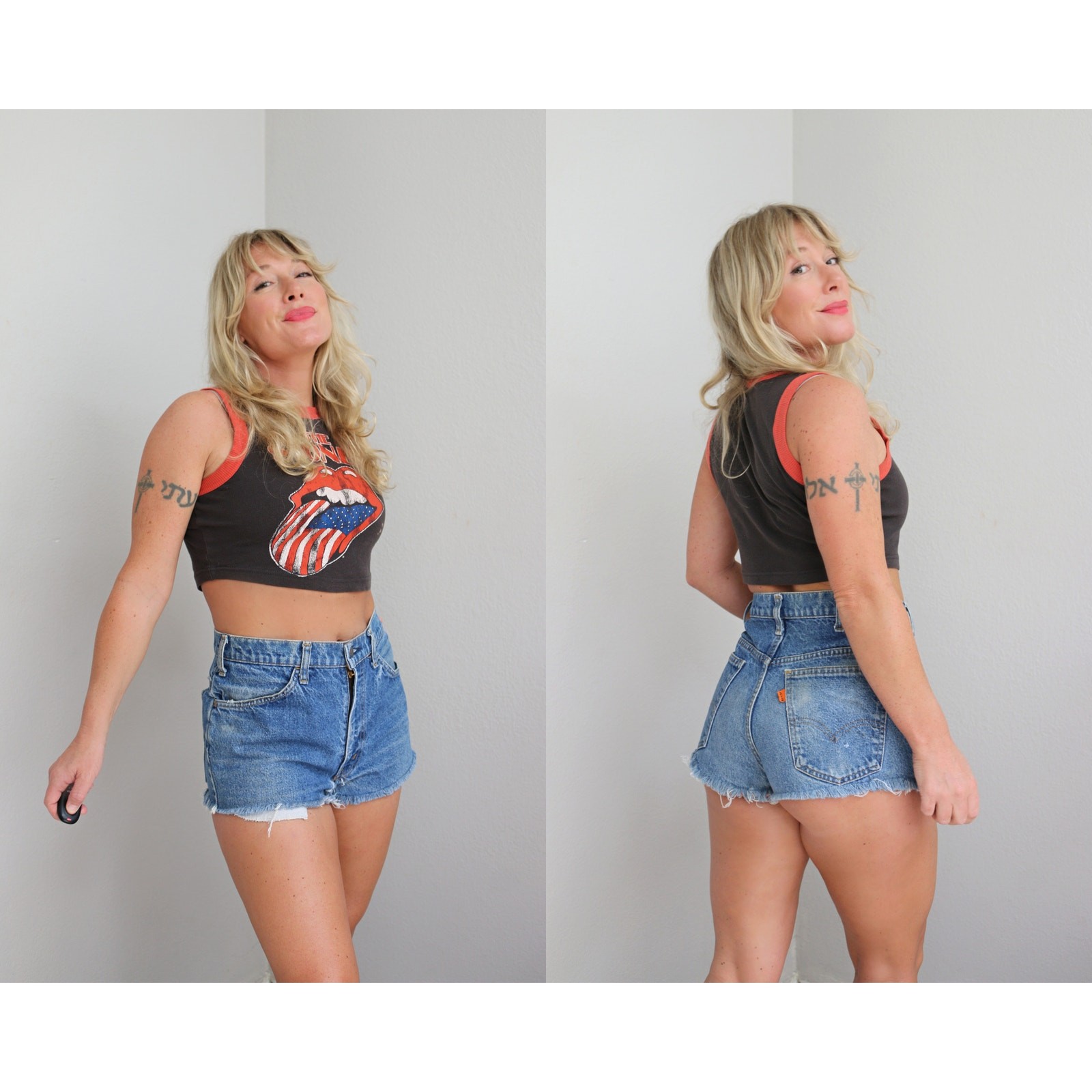 1970’s Vintage Levi’s Orange Tag Cut-Off Jean Shorts Women’s SM MD 32″ 33″ Waist