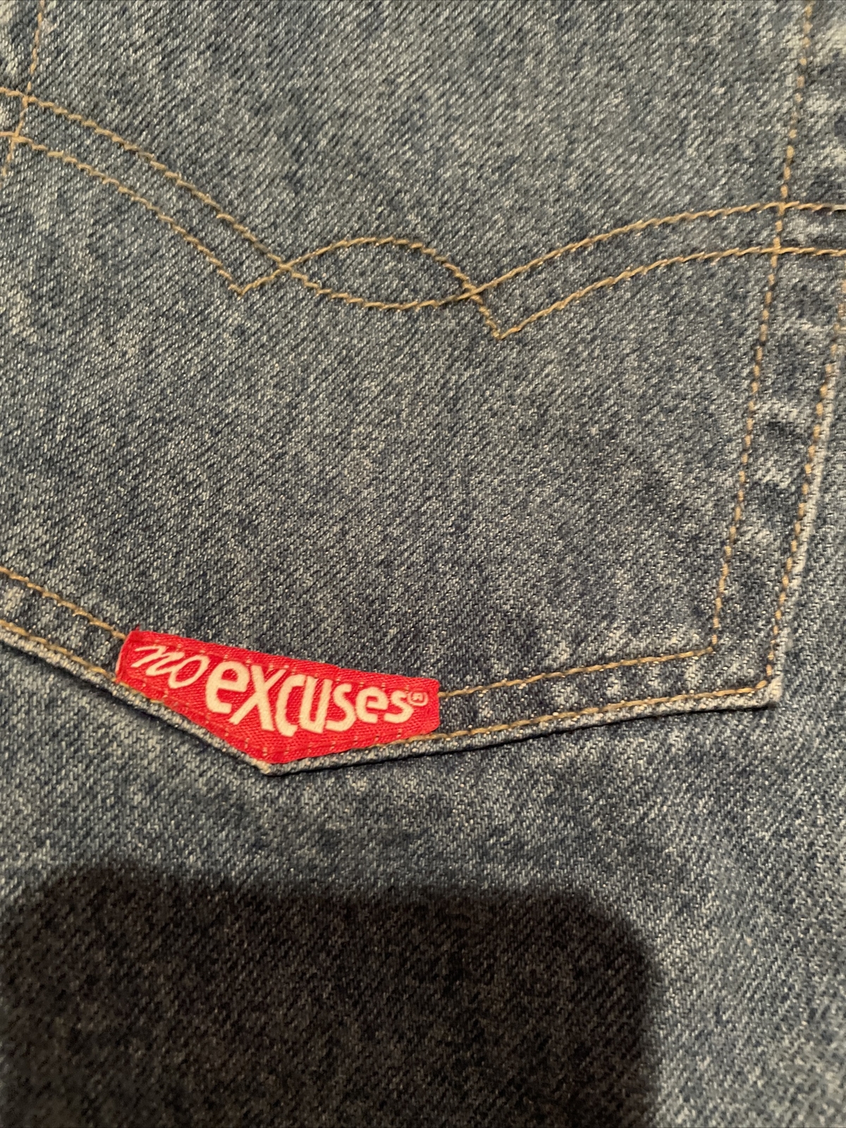 VTG 80s 90s No Excuses Femme Fatale Womens 38/24 Denim Jean Shorts NWT DEADSTOCK