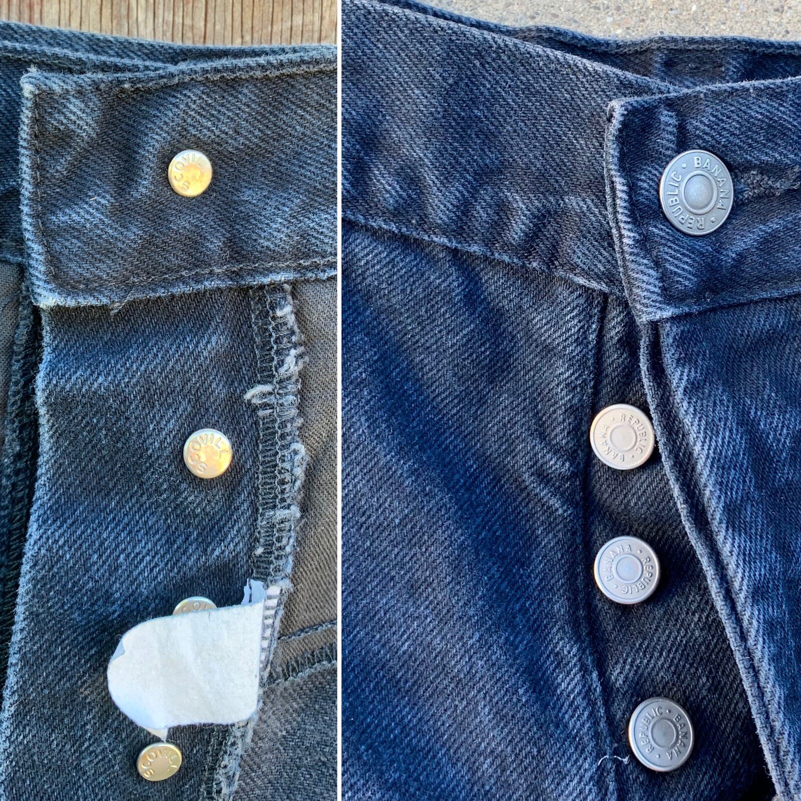 vintage Banana Republic Safari & Travel Clothing Co denim shorts Jorts Size 12