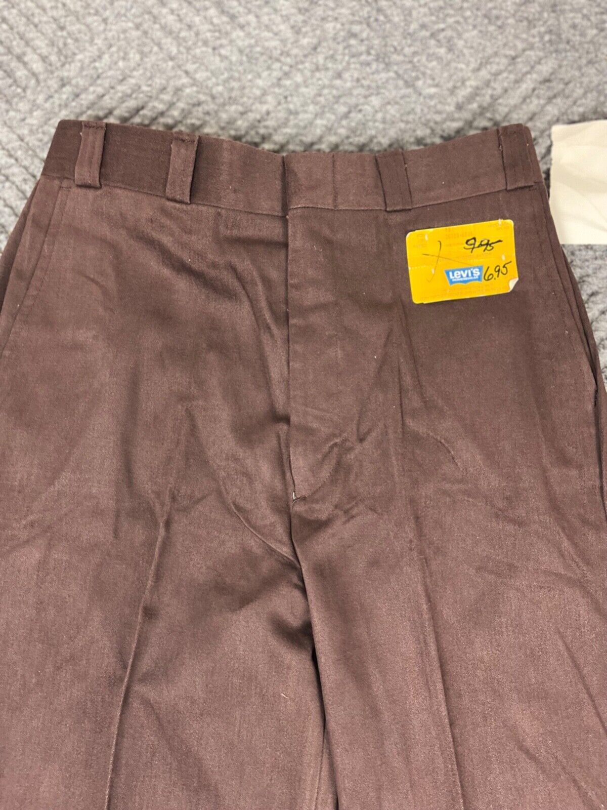 Vintage 70’s Levi’s Womenswear Slacks Size 29×34 Brown Classic Adult NOS