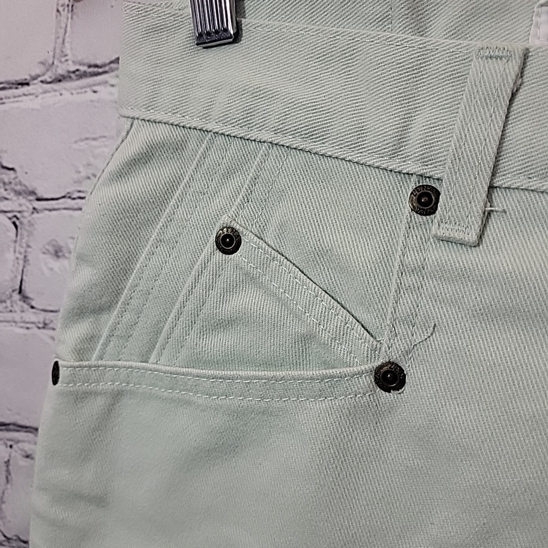 Vintage 80’s Zena Jeans Women’s High Waist Mom Jeans Crop Mint Green Size 8-10
