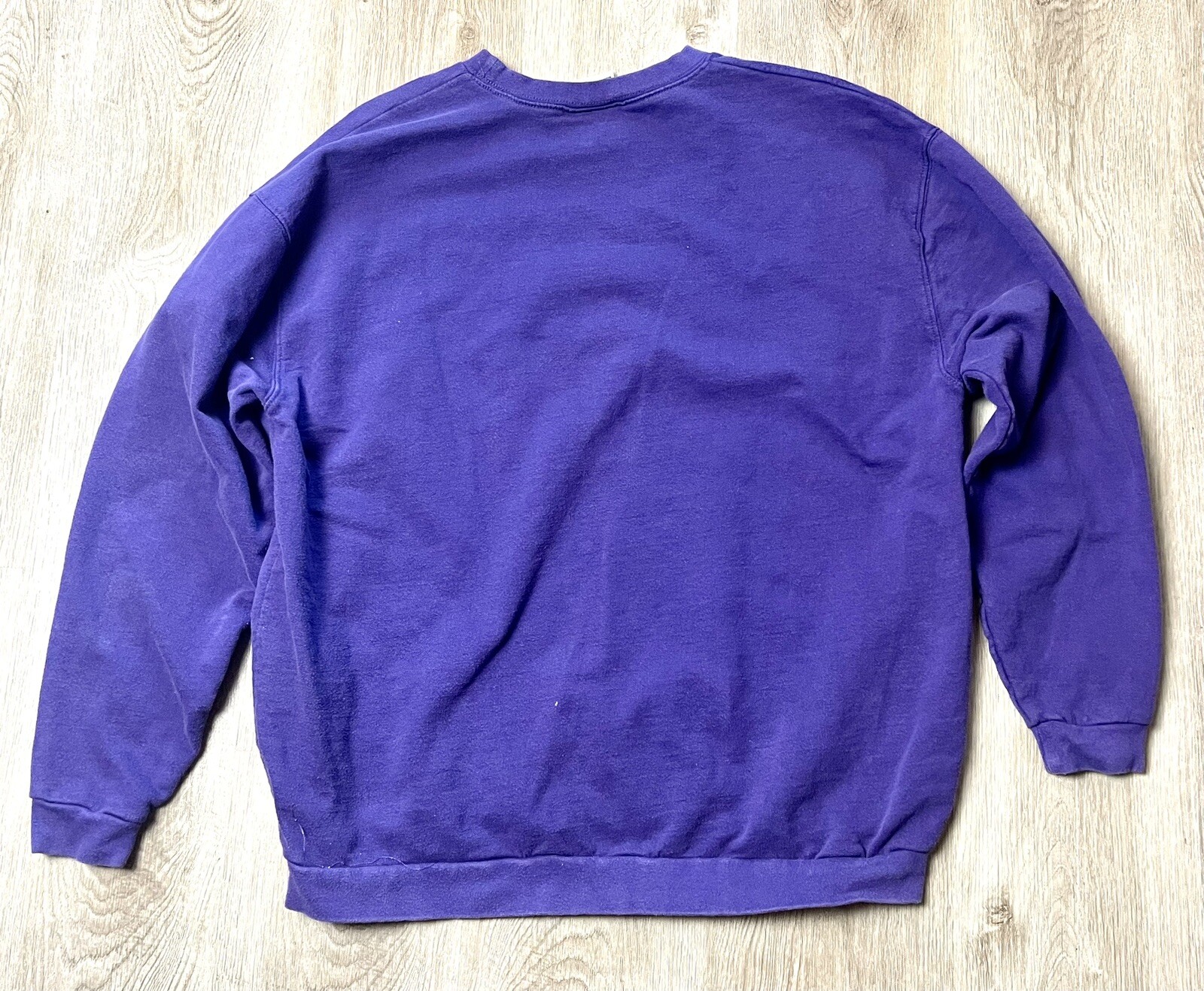 Endless Designs Sweatshirt Women’s XL Purple Embroidered Cat Long Sleeve 90’s