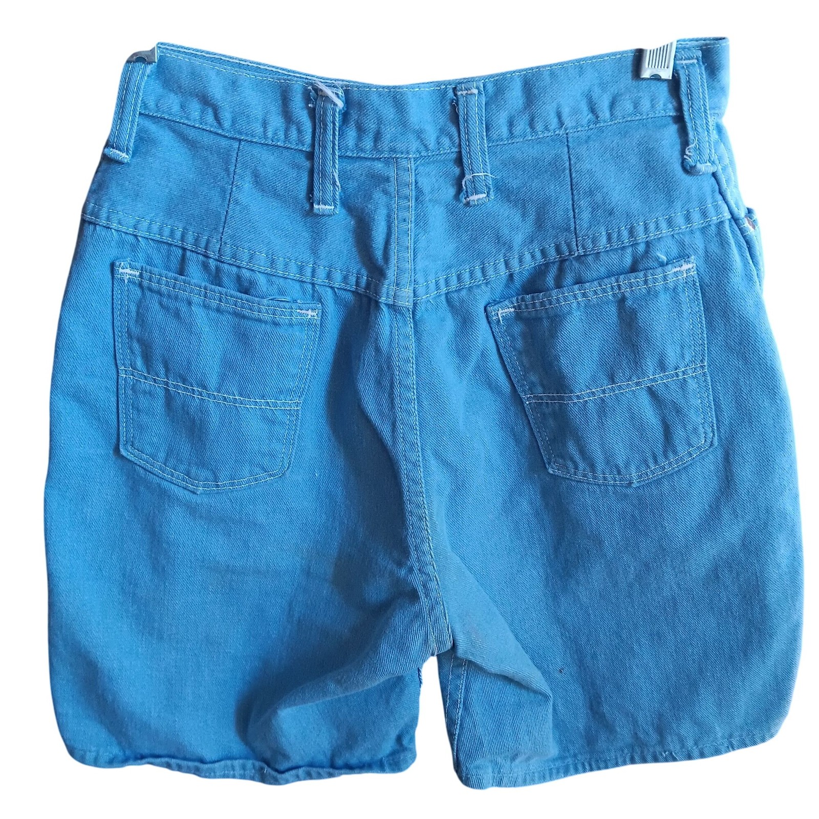 1960’s High-Waisted Denim Country Vintage Women’s Shorts 25″ Gal Farm Chore USA