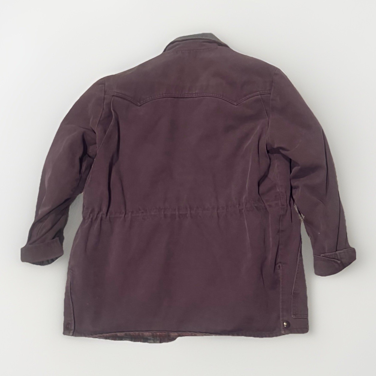 Vtg 90s Blanket Lined Canvas Barn Chore Coat Jacket Preppy Womens Sz M-L