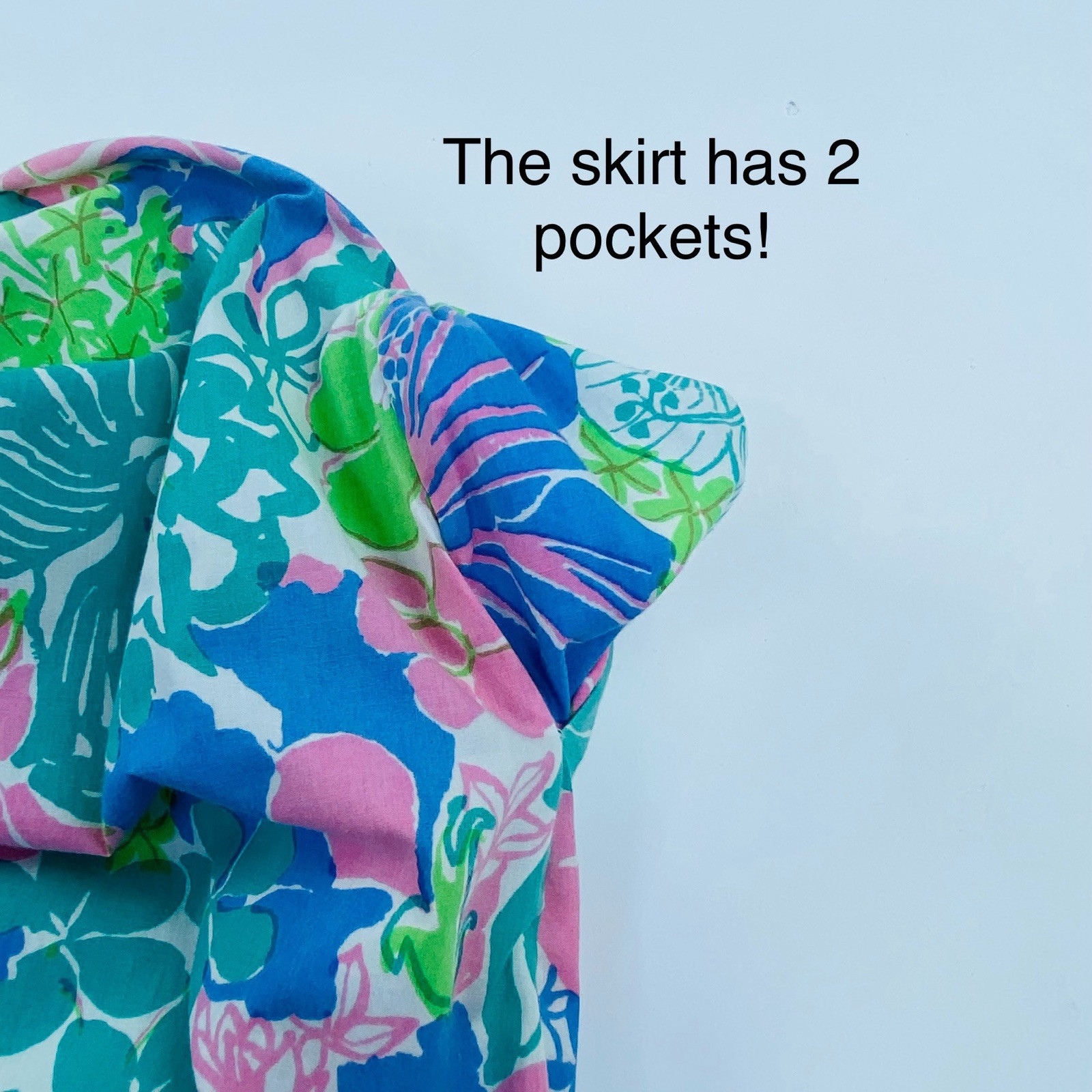 Vintage Lilly Pulitzer Floral Skirt Late 70s – Early 80s W/ Pockets! Waist 27-34