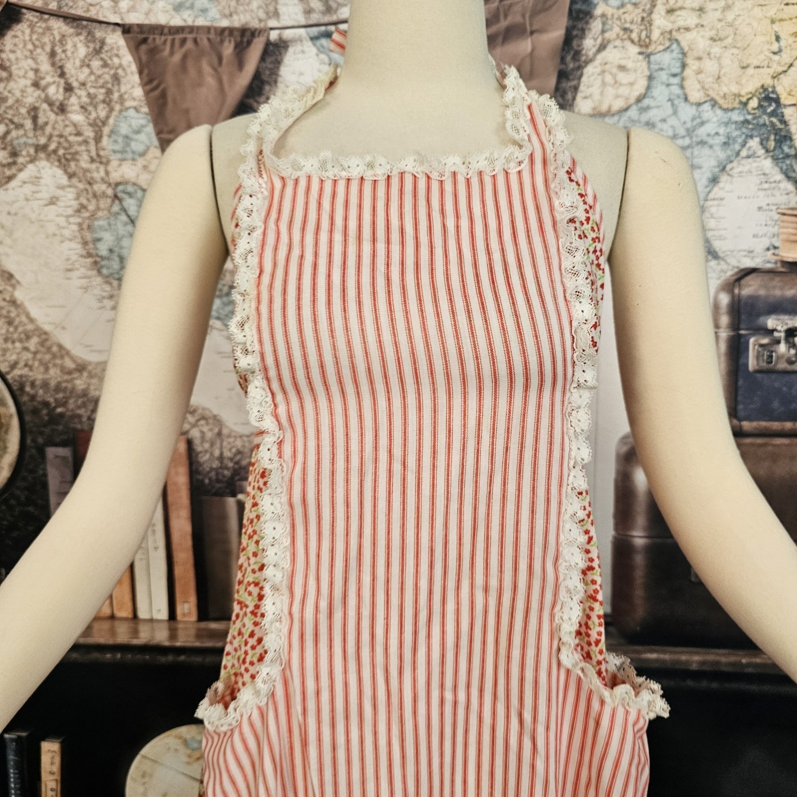 Vintage 1970s Maxi Dress Sundress Prairie Cottagecore Pinafore Fashions by Julie