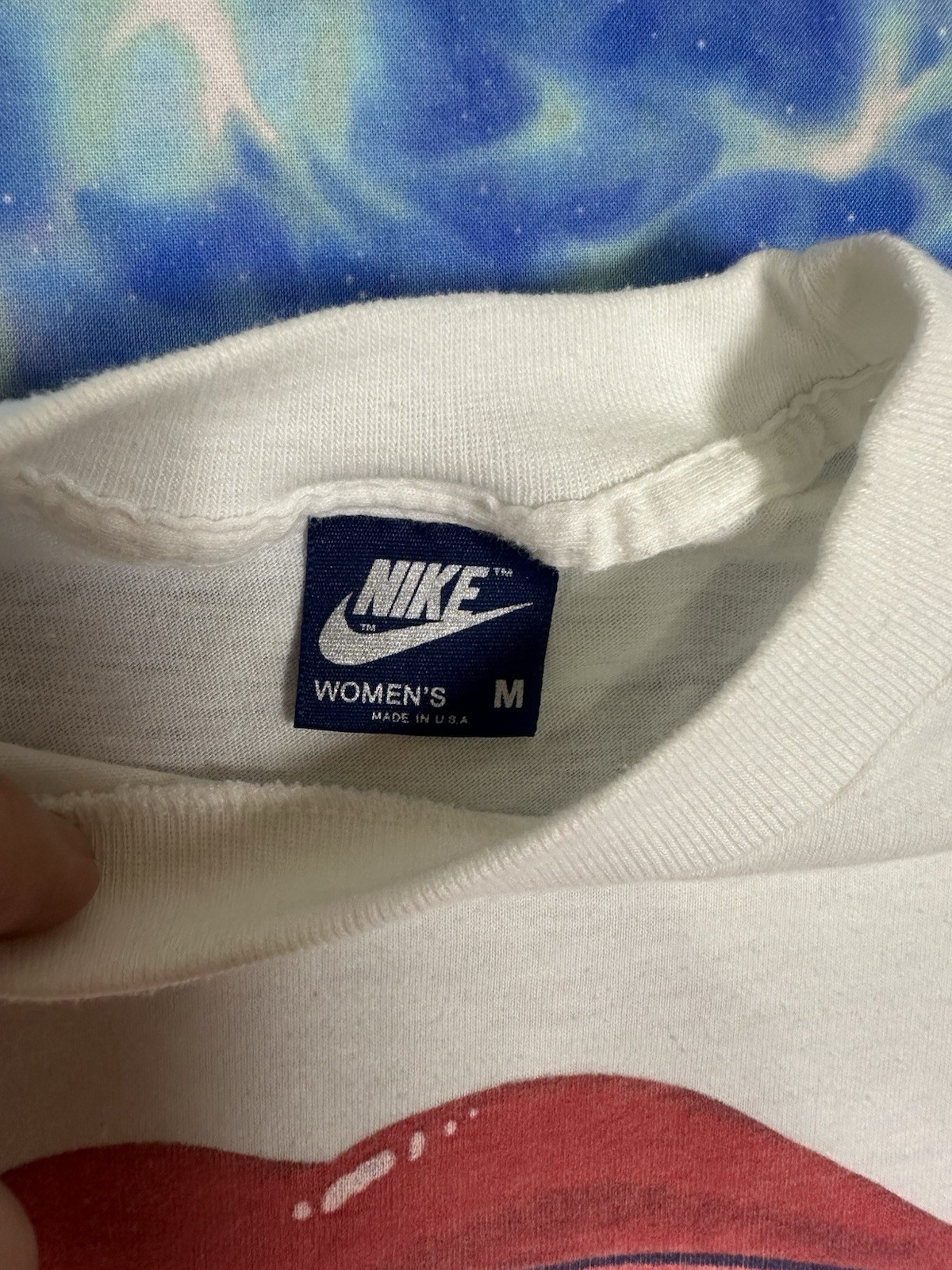 Vintage NIKE Tongue Acid Rollingstones Crop Top Shirt Size Small Women’s RARE