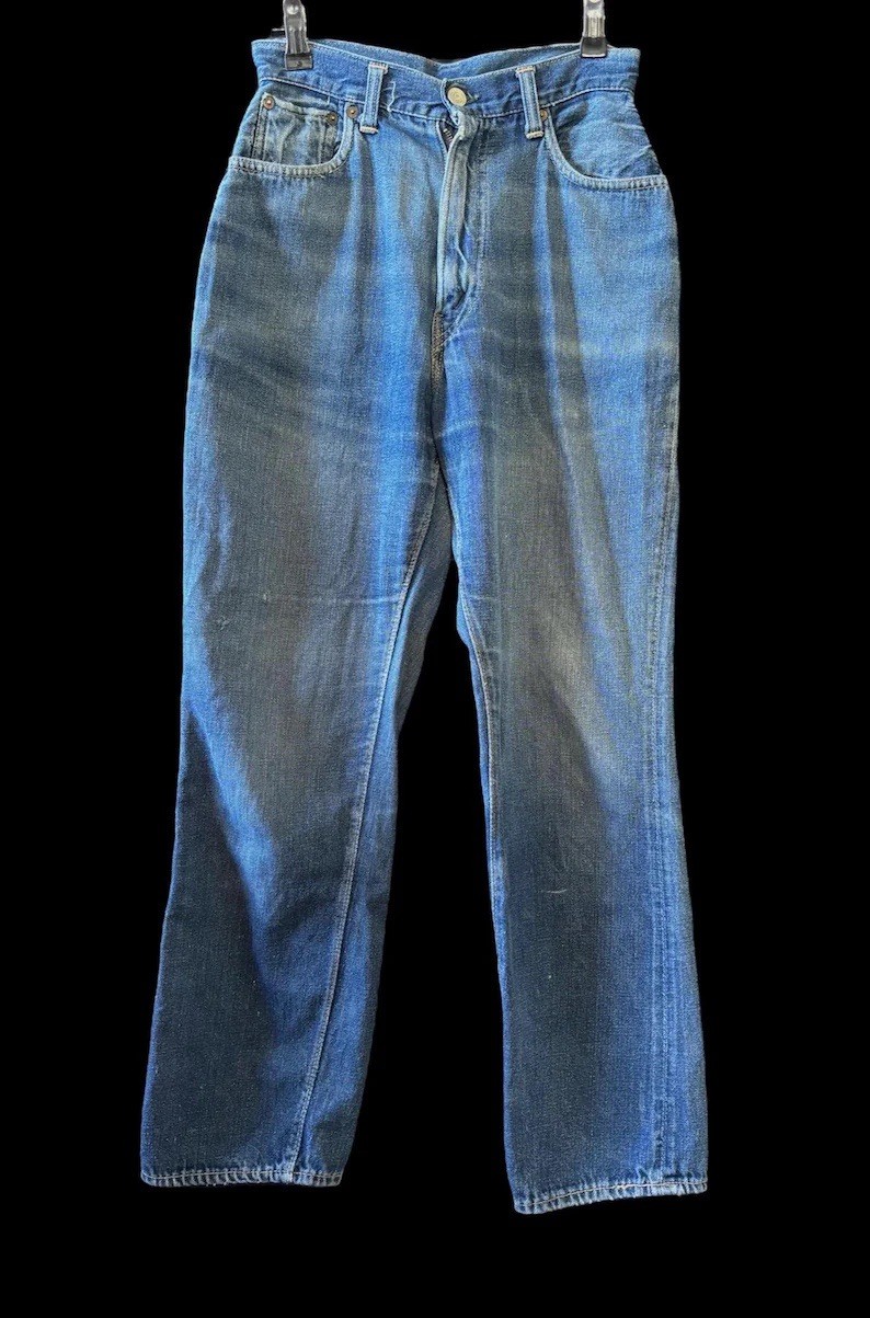 1950s Vintage Levi’s 701 jeans big E Hidden Rivets 27”