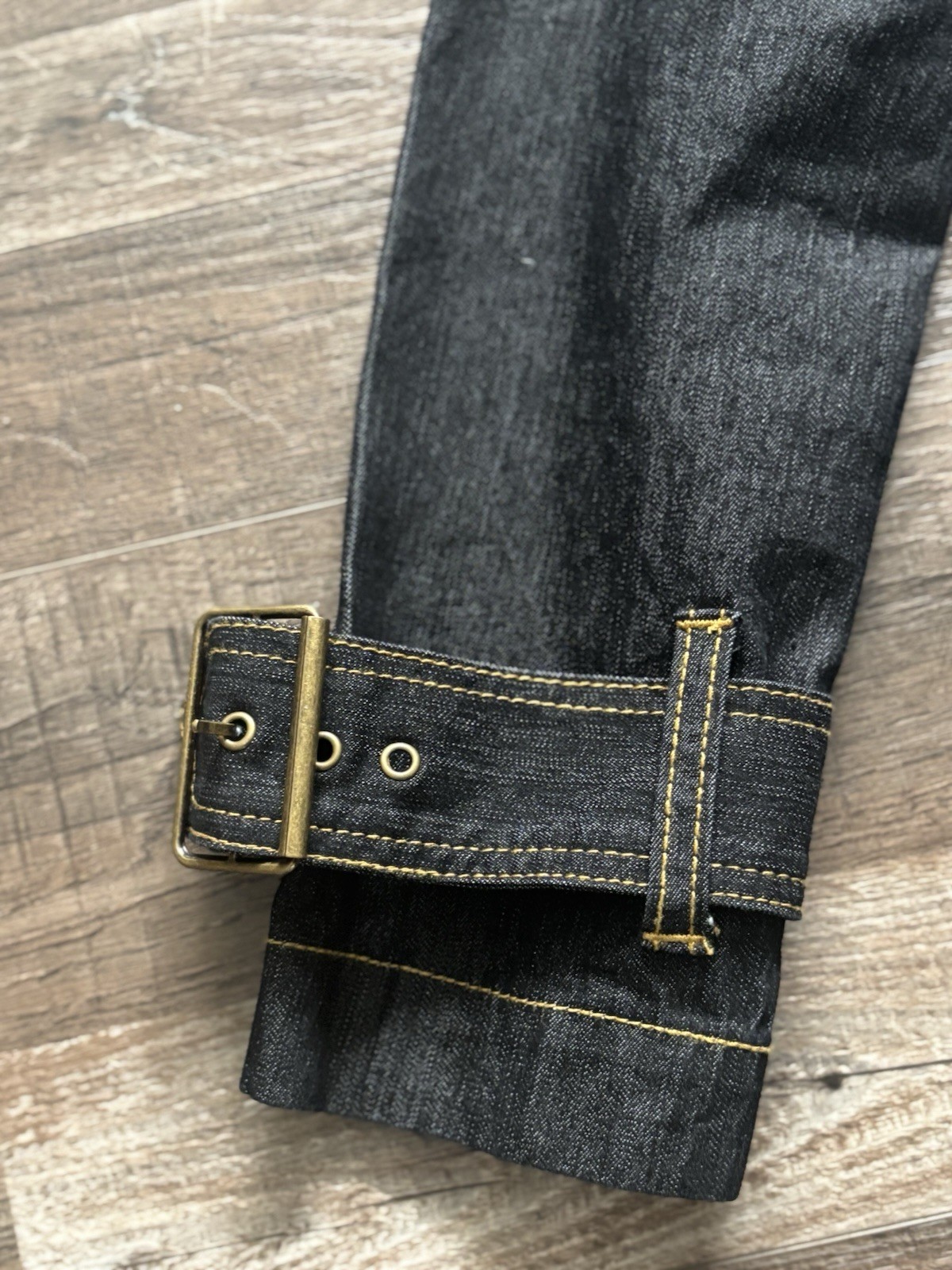 Bisou Bisou Front Button Denim Dress Womes Sz Small Vtg Y2k Pop