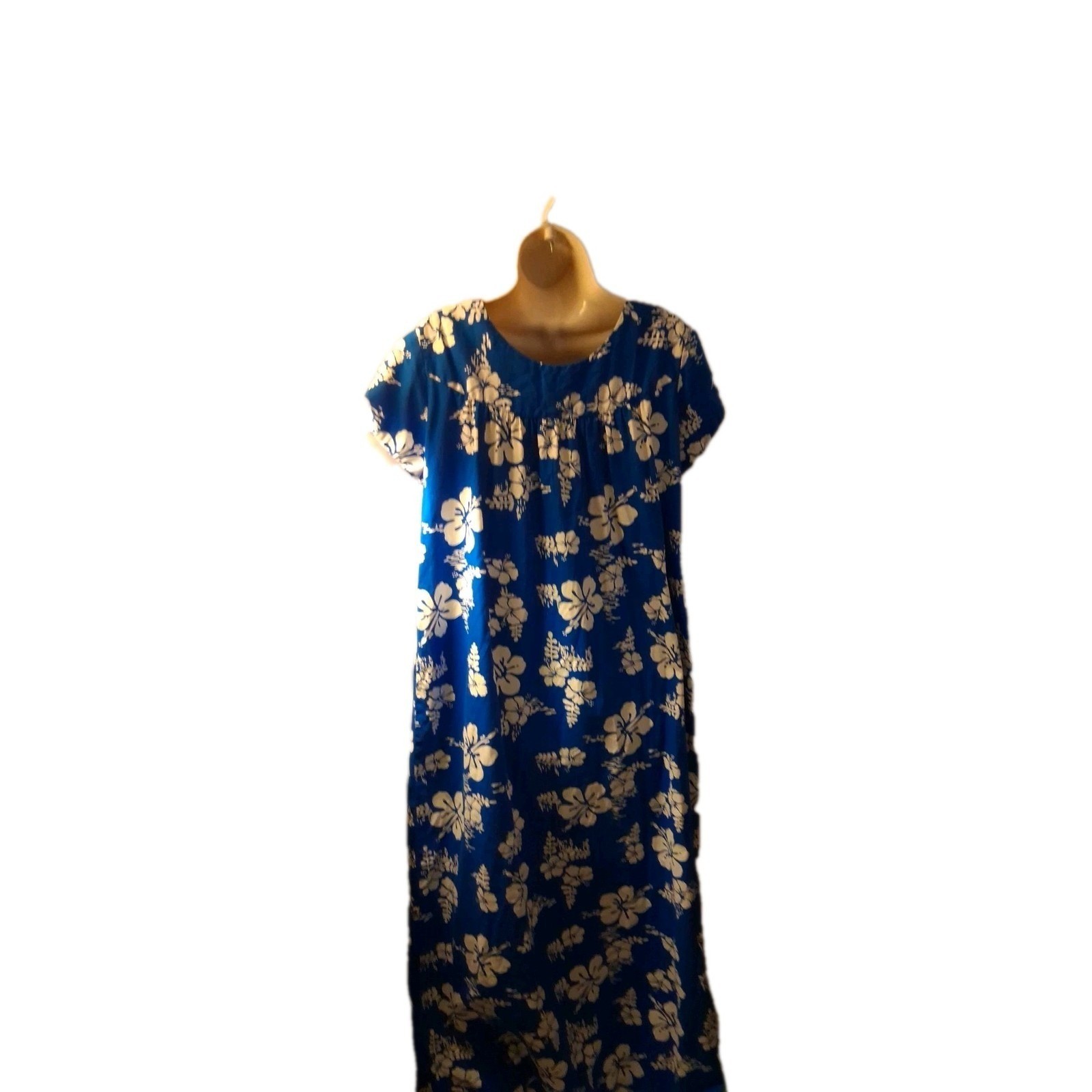 Ui Maikai Vintage Hawaiian Long Maxi Dress Made In Hawaii 60’s 70’s Caftan S/M