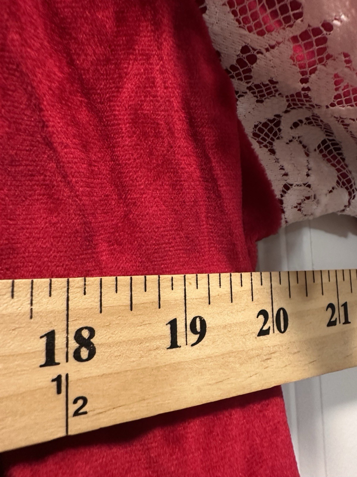Vtg Brandywine Red Velvet Velour 1/2 Zip Robe Victorian House Coat, Large 1970s