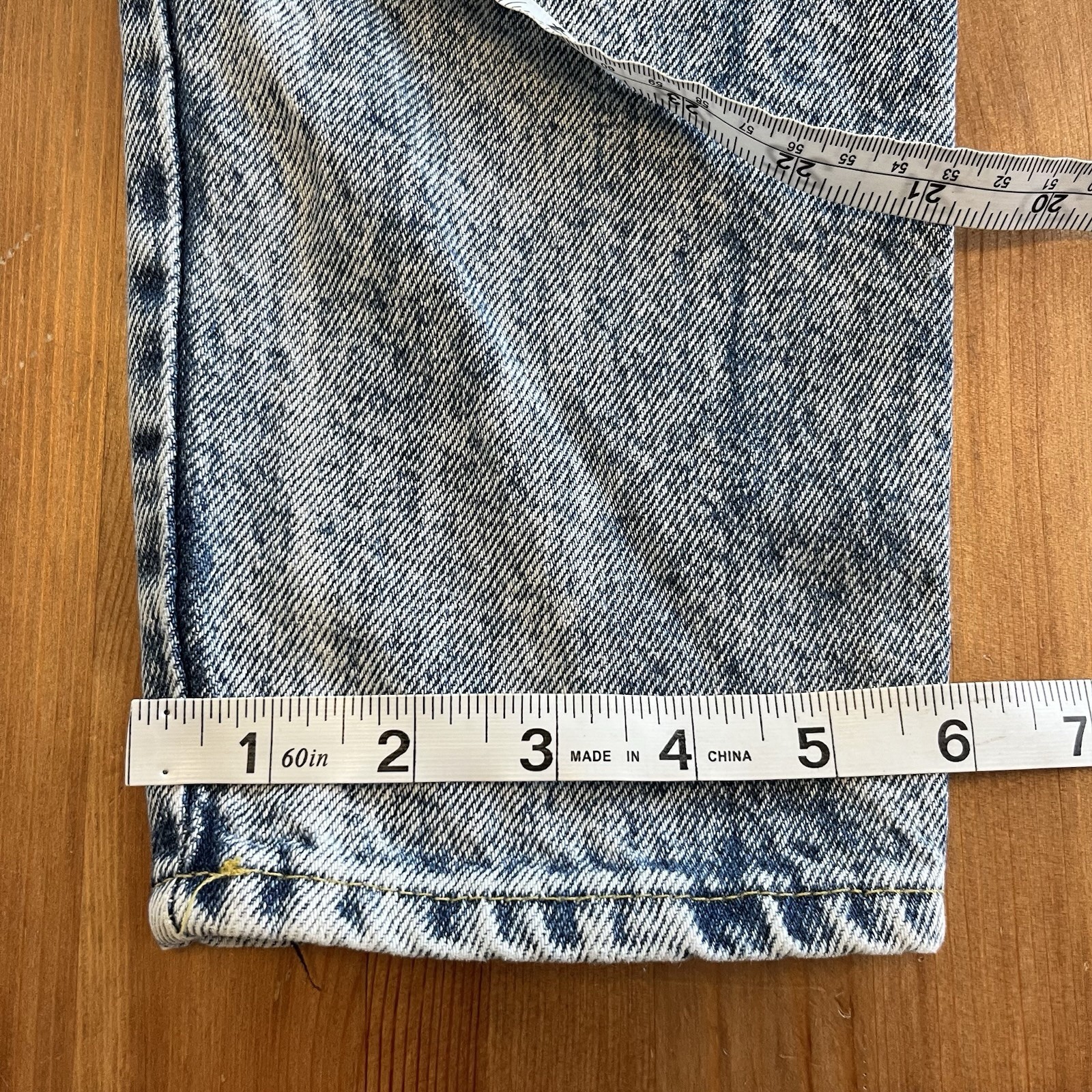 Vintage 80’s Women’s Jeans Acid Wash High Waisted Tapered 26 Waist Made In USA