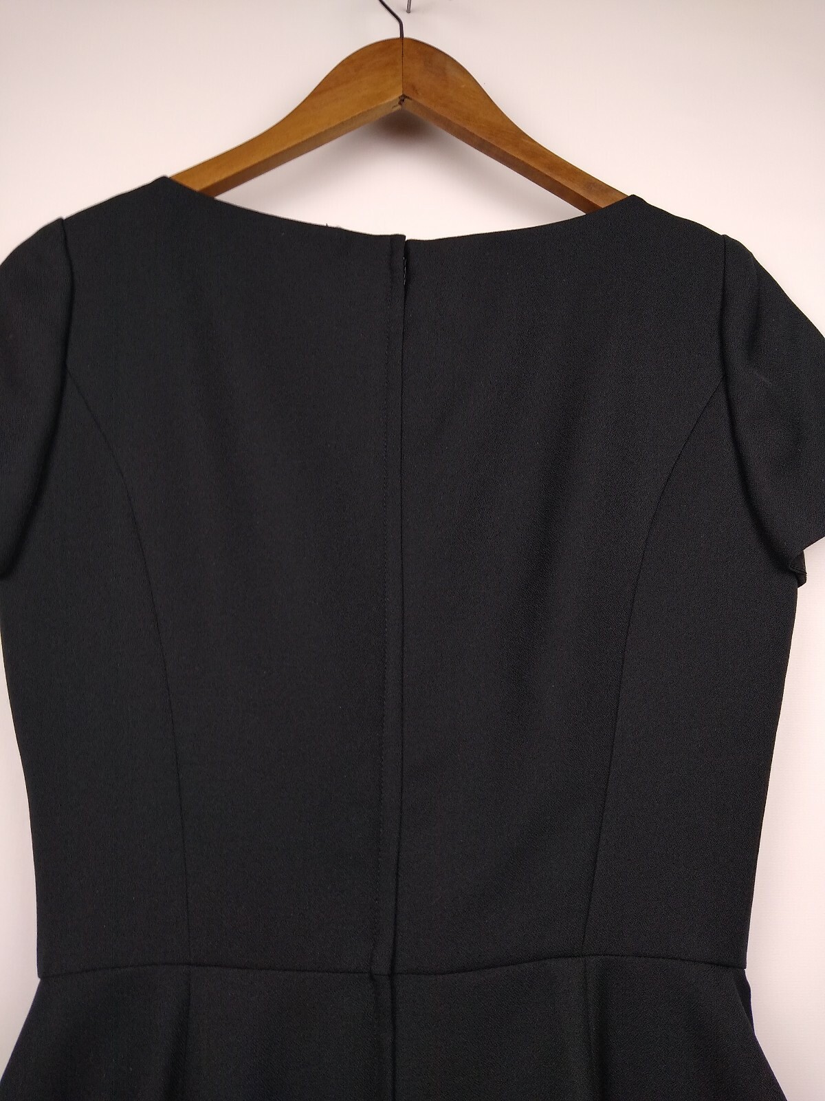 VTG Francais By Huey Waltzer Lined Black Sheath Dress SZ 6 Rhinestone Cocktail