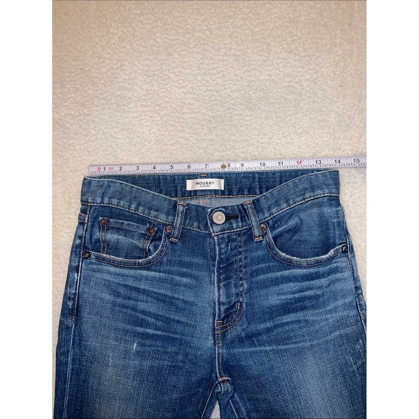 Moussy Vintage Japan Skinny Jeans 27 Medium Wash Japanese Denim Premium