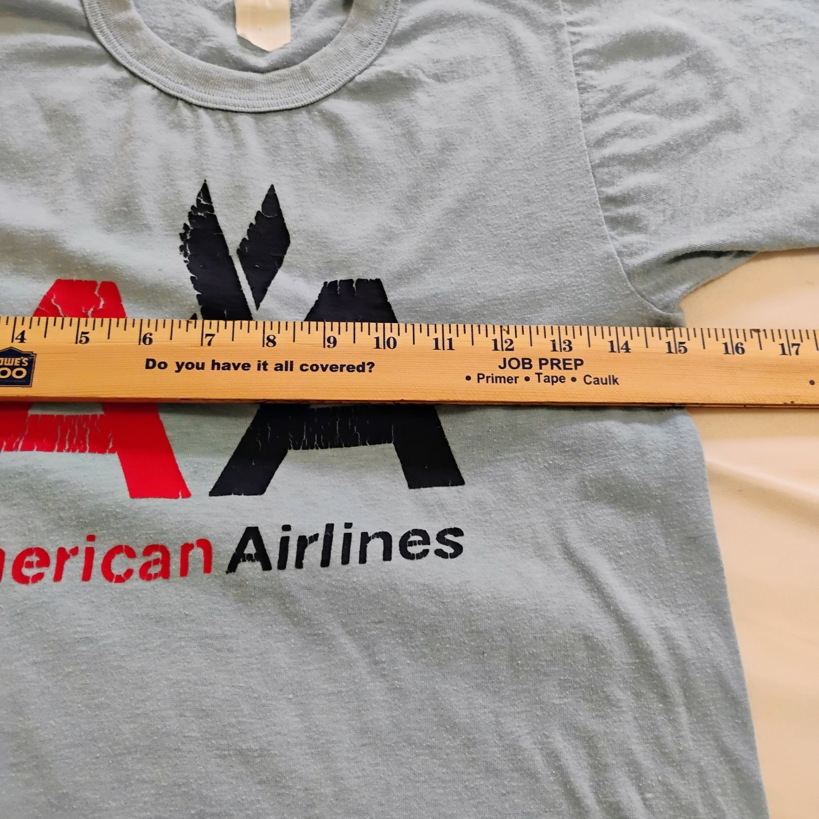 Vintage 80s American Airlines Tee T-Shirt Single Stitch Short Sleeve Blue Small