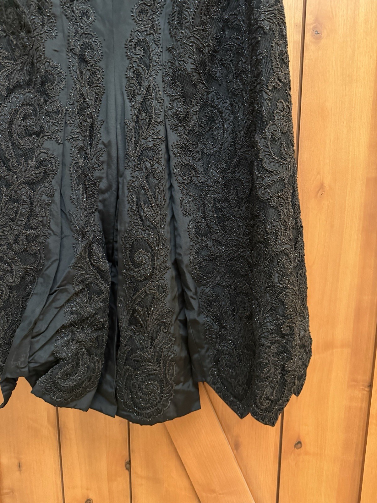 Antique Edwardian Victorian Black Mourning Cape Jacket Beaded Intricate Beadwork