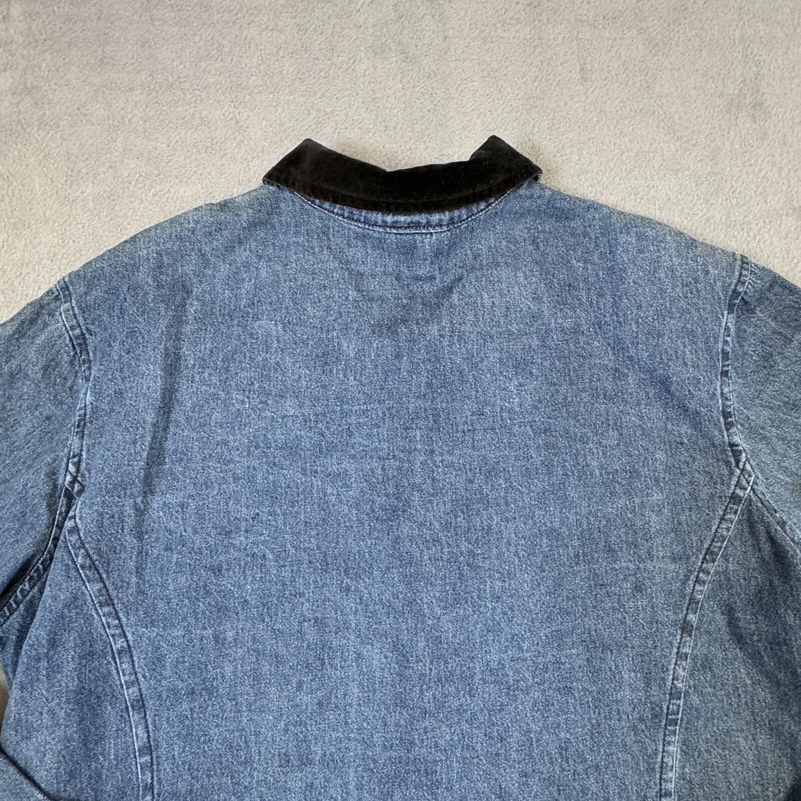 VINTAGE Stampede Denim Jacket, Button Up, USA Made, Western, Women’s Large