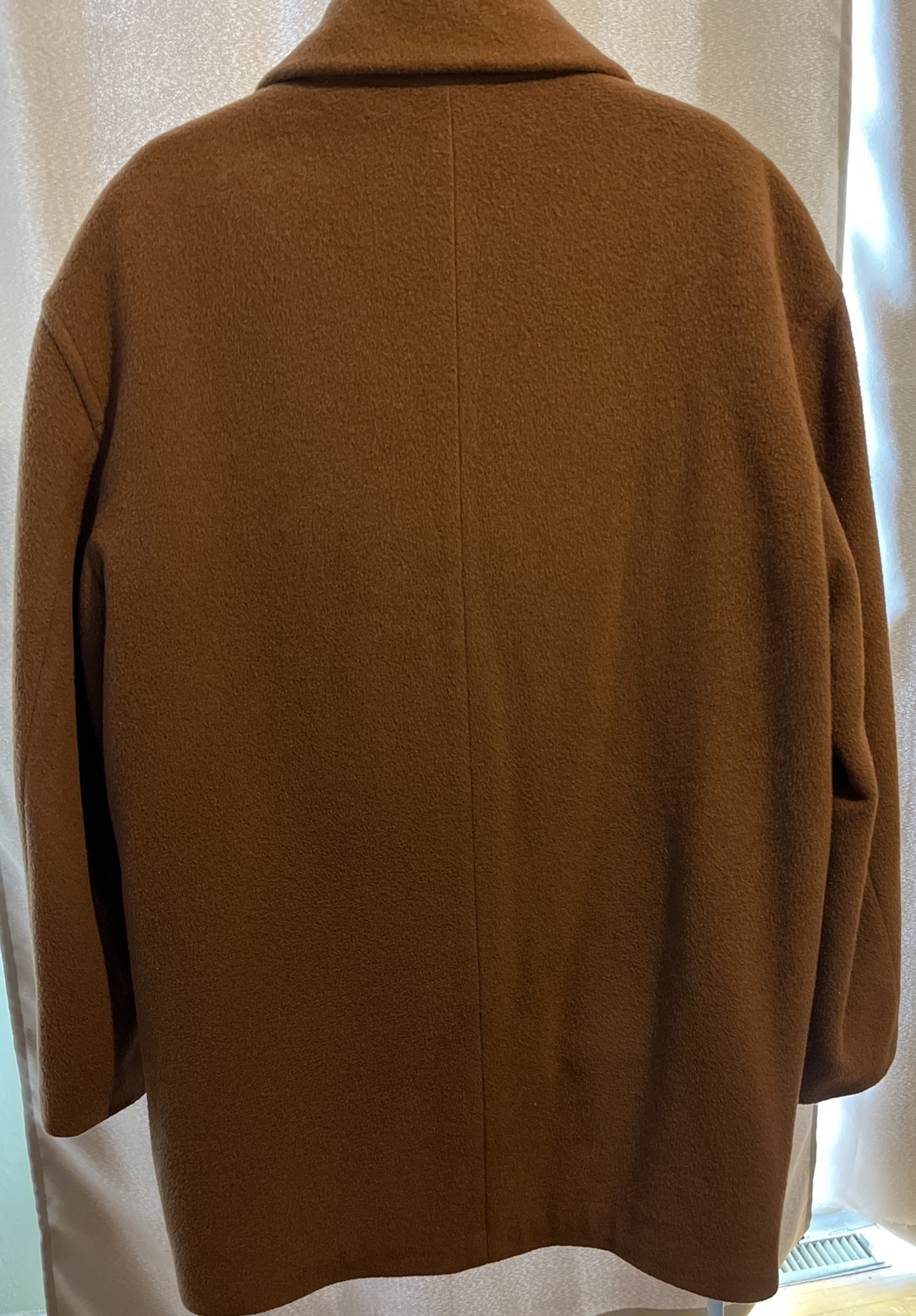 Vintage Millennium Collection Alpaca Wool Coat Jacket Brown Taupe Made In Italy