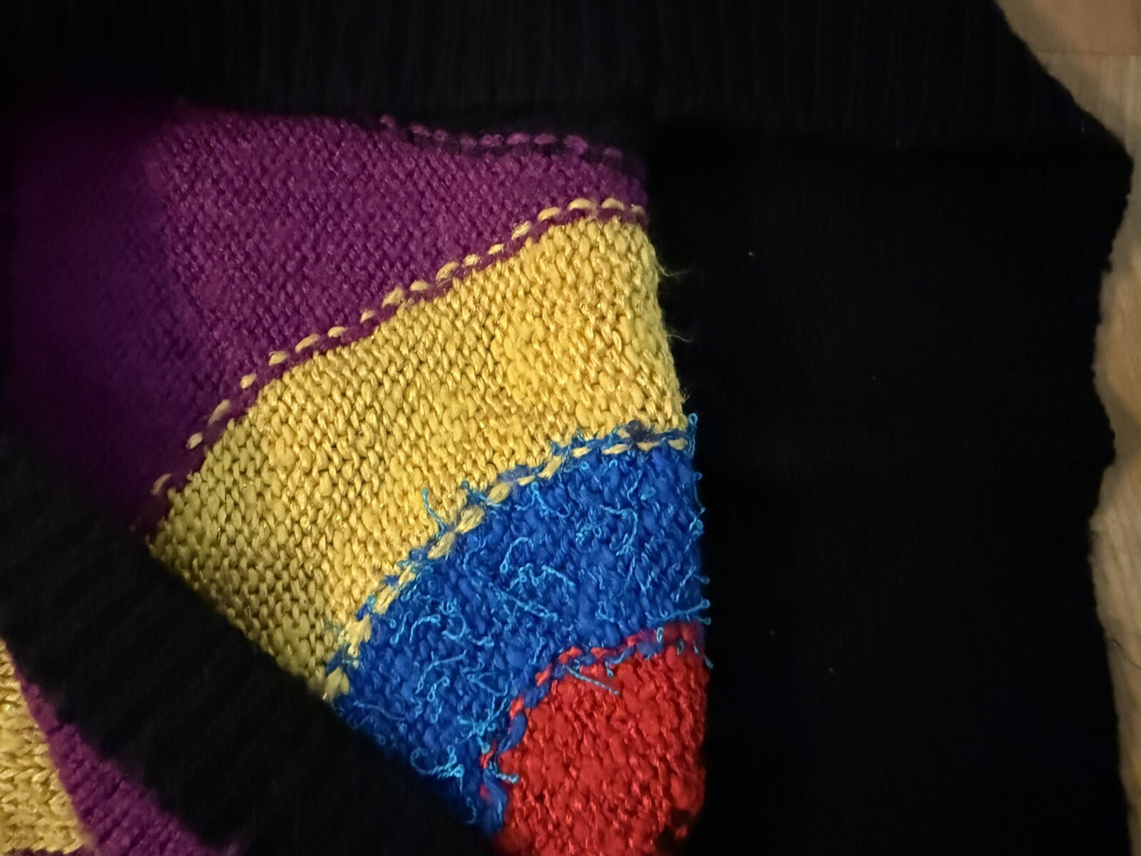 Vintage Rochelle California Colorful Geometric Acrylic/wool Woman’s Sweater XL