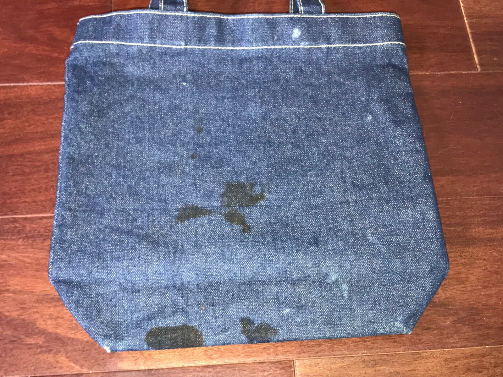 VINTAGE SERGIO VALENTE BAG DENIM INDIGO BLUE JEANS HANDBAG TOTE CARRY 1970s READ