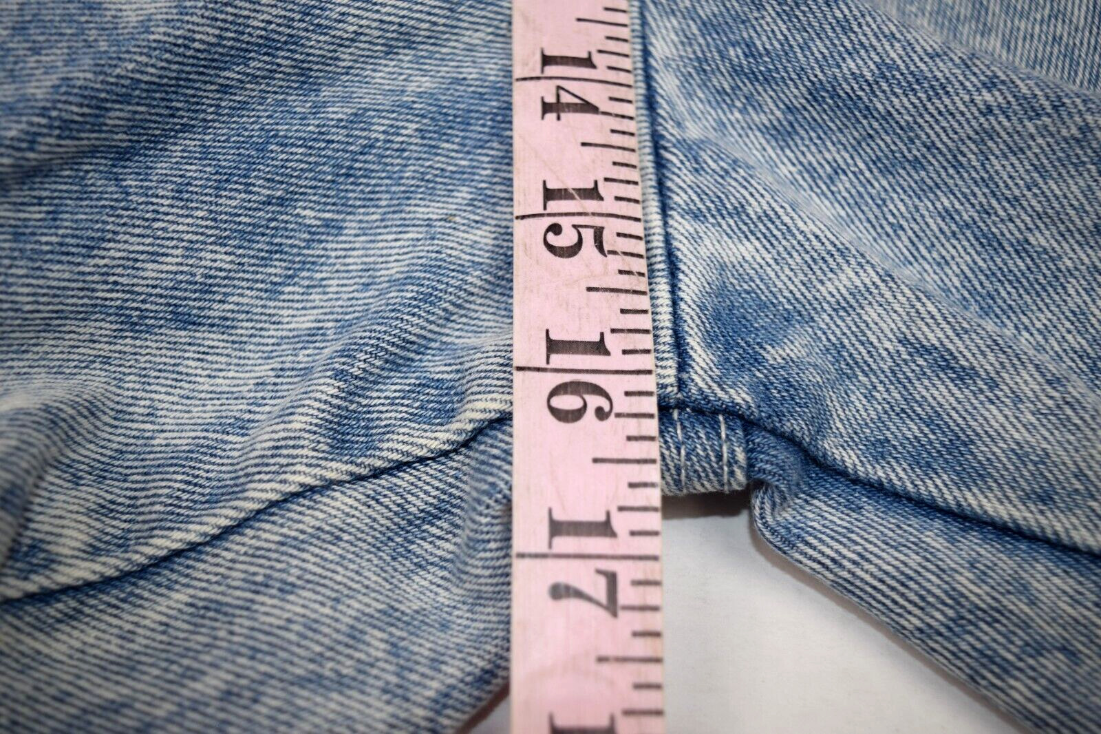 Vintage Shorts Watch LA Size XS/S 80s Denim High Waist Pleat Baggy 2 Button Zip