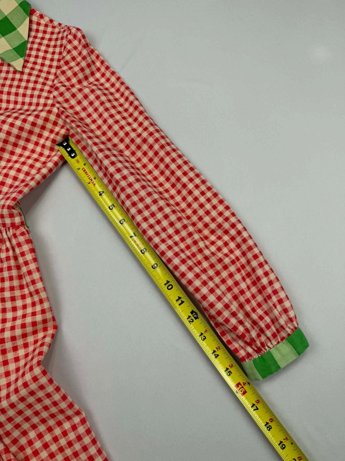 Vintage Oscar de la Renta Boutique Joseph Magnin Gingham Shirt Dress