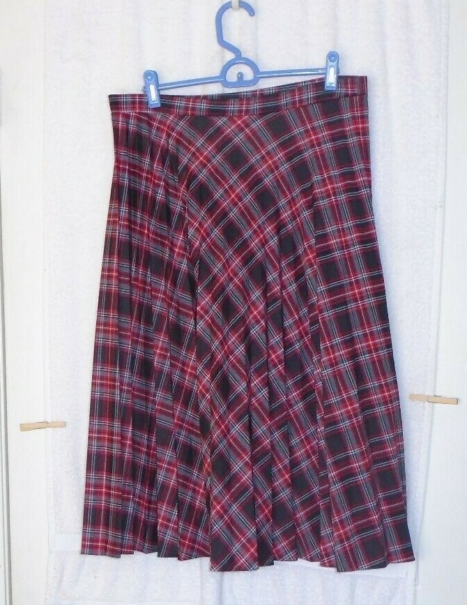 Vintage Ko Ko Knits A Frame Pleated Skirt Sz 10