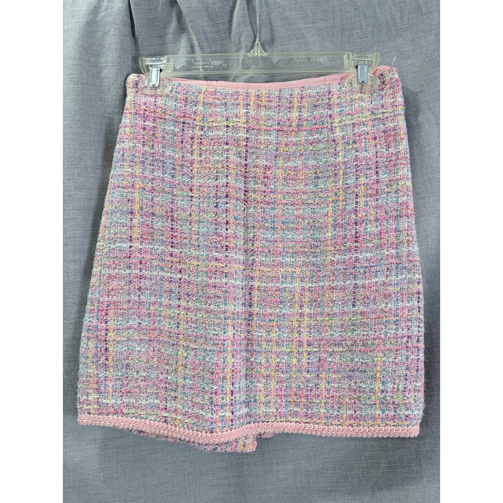 Vintage B Field Pastel Tweed Skirt Pink Multi Mini 2 XS/S