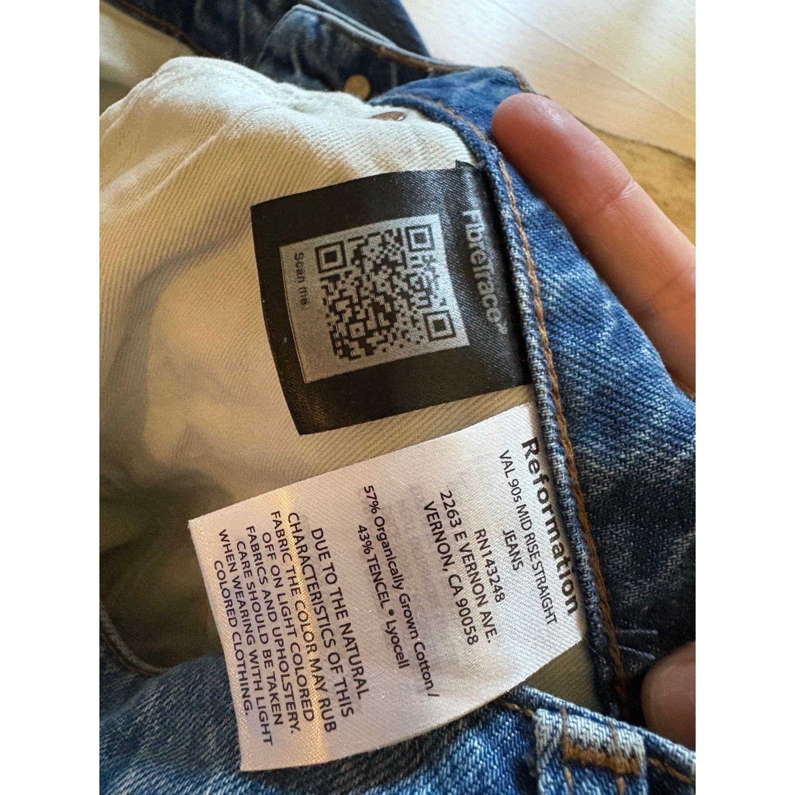 Reformation Val 90s Mid Rise Straight Jeans In Pelican Size 30